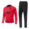 Liverpool Quarter Zip Trenings Collegegenser 22-23 Rød - Barn